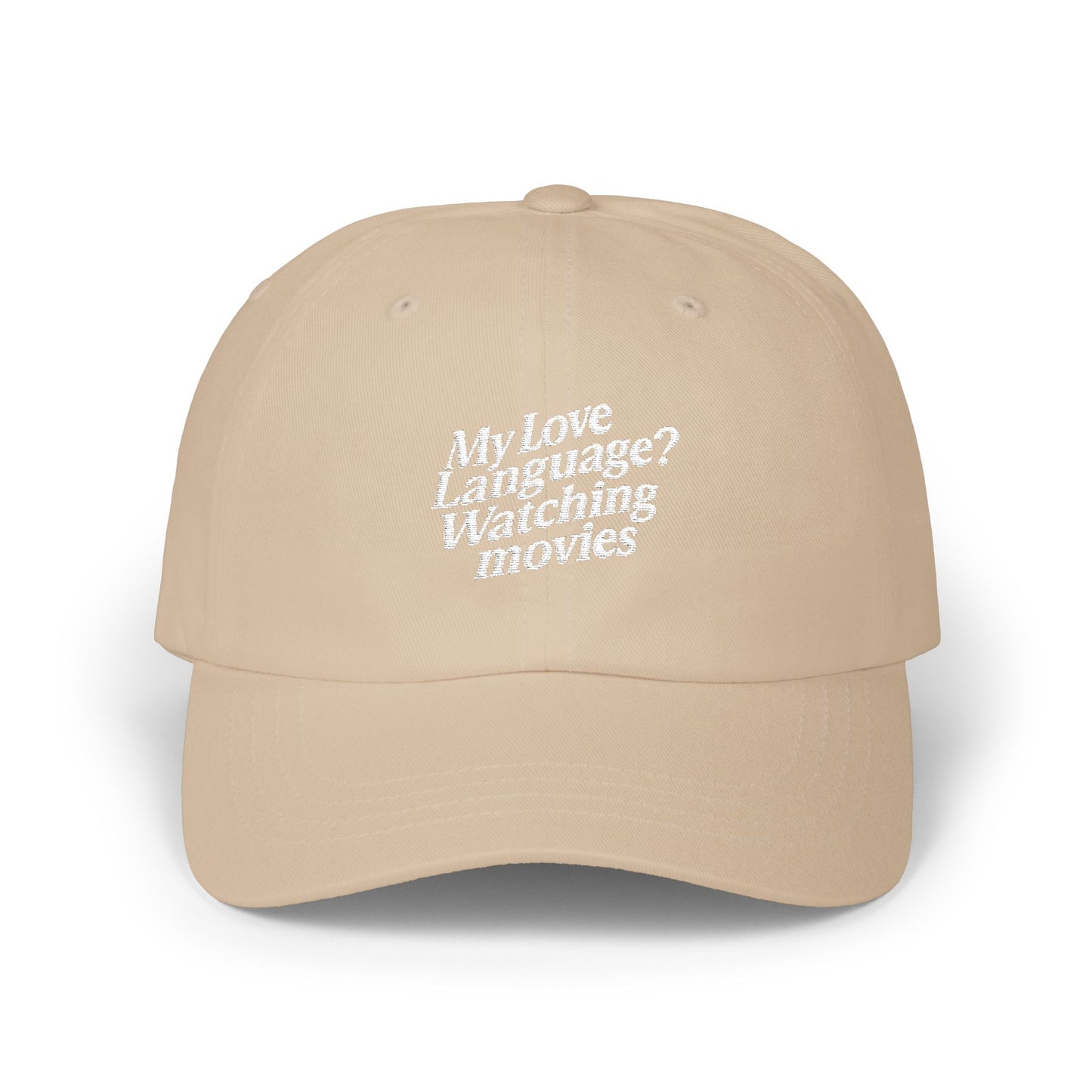 My Love Language? Watching Movies Hat - MEET CUTE MOTEL
