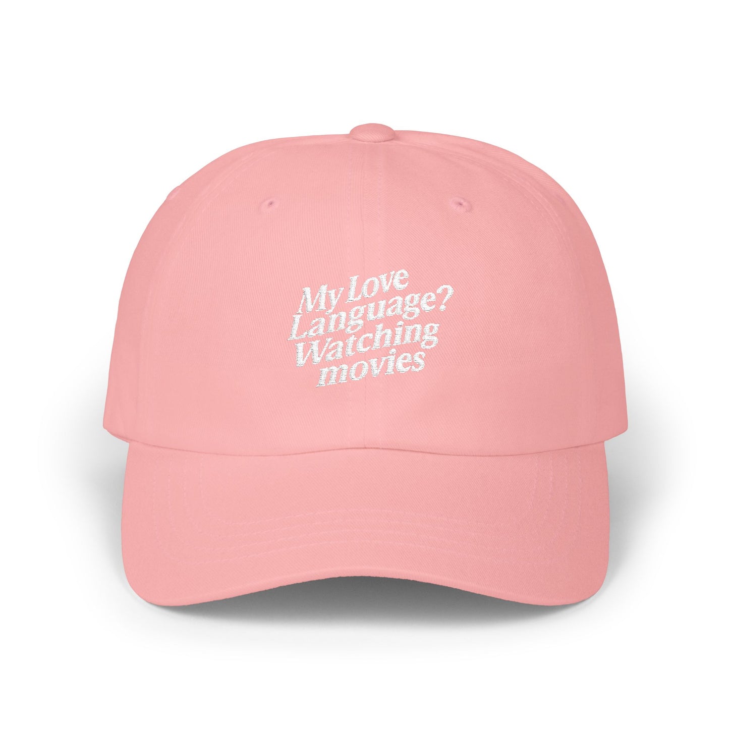 My Love Language? Watching Movies Hat - MEET CUTE MOTEL