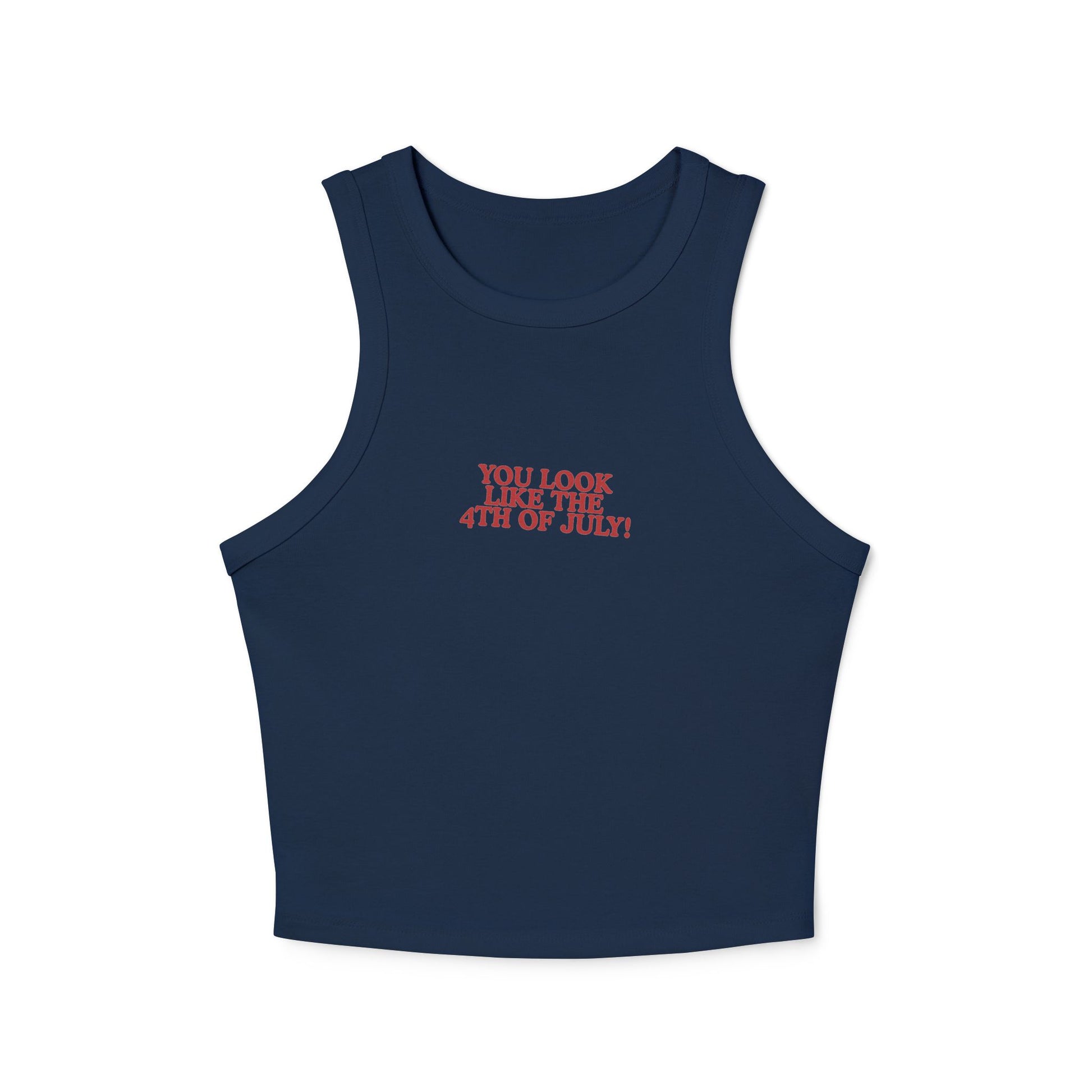 Fourth of July themed navy tank top inspired by Legally Blonde 2 quote
