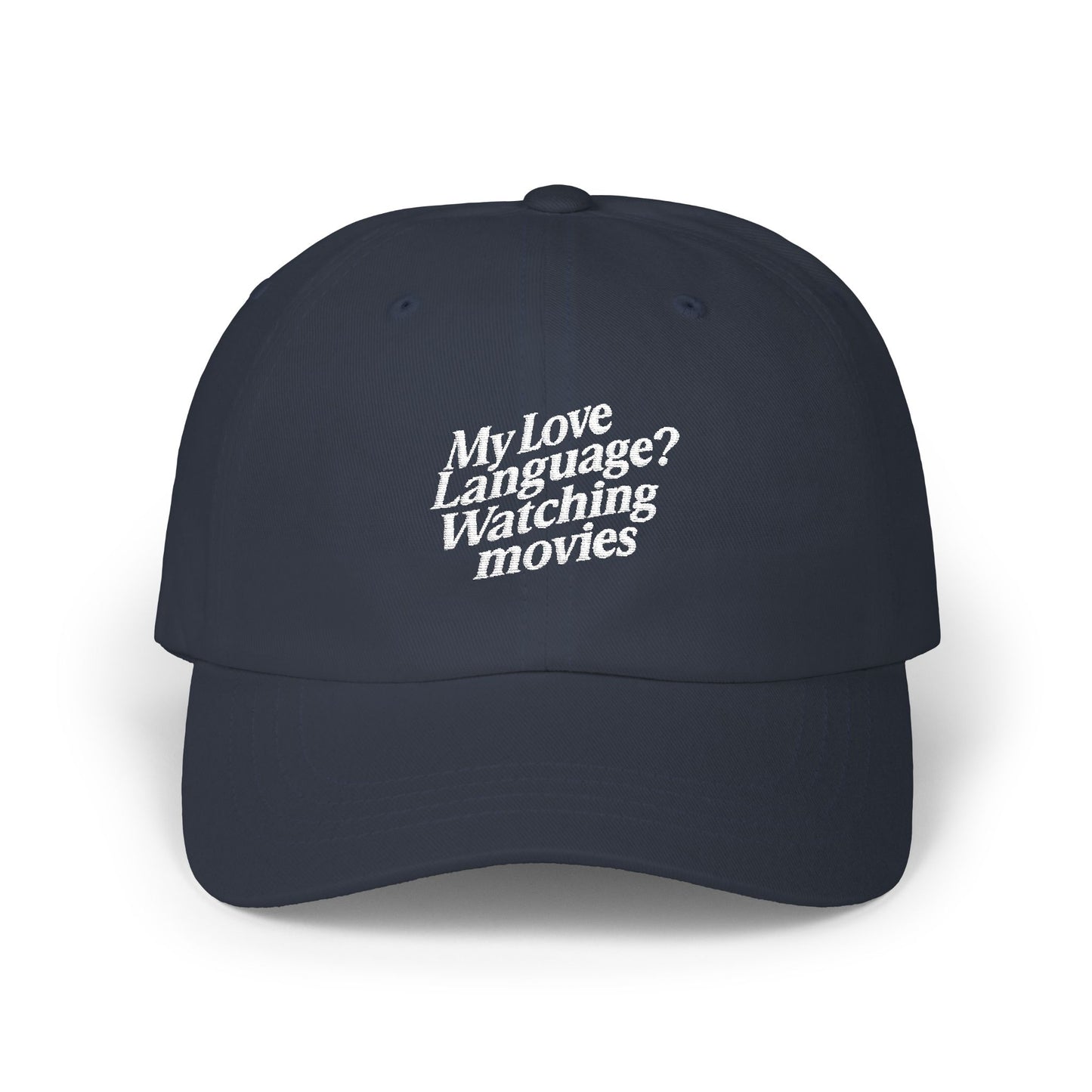 My Love Language? Watching Movies Hat - MEET CUTE MOTEL
