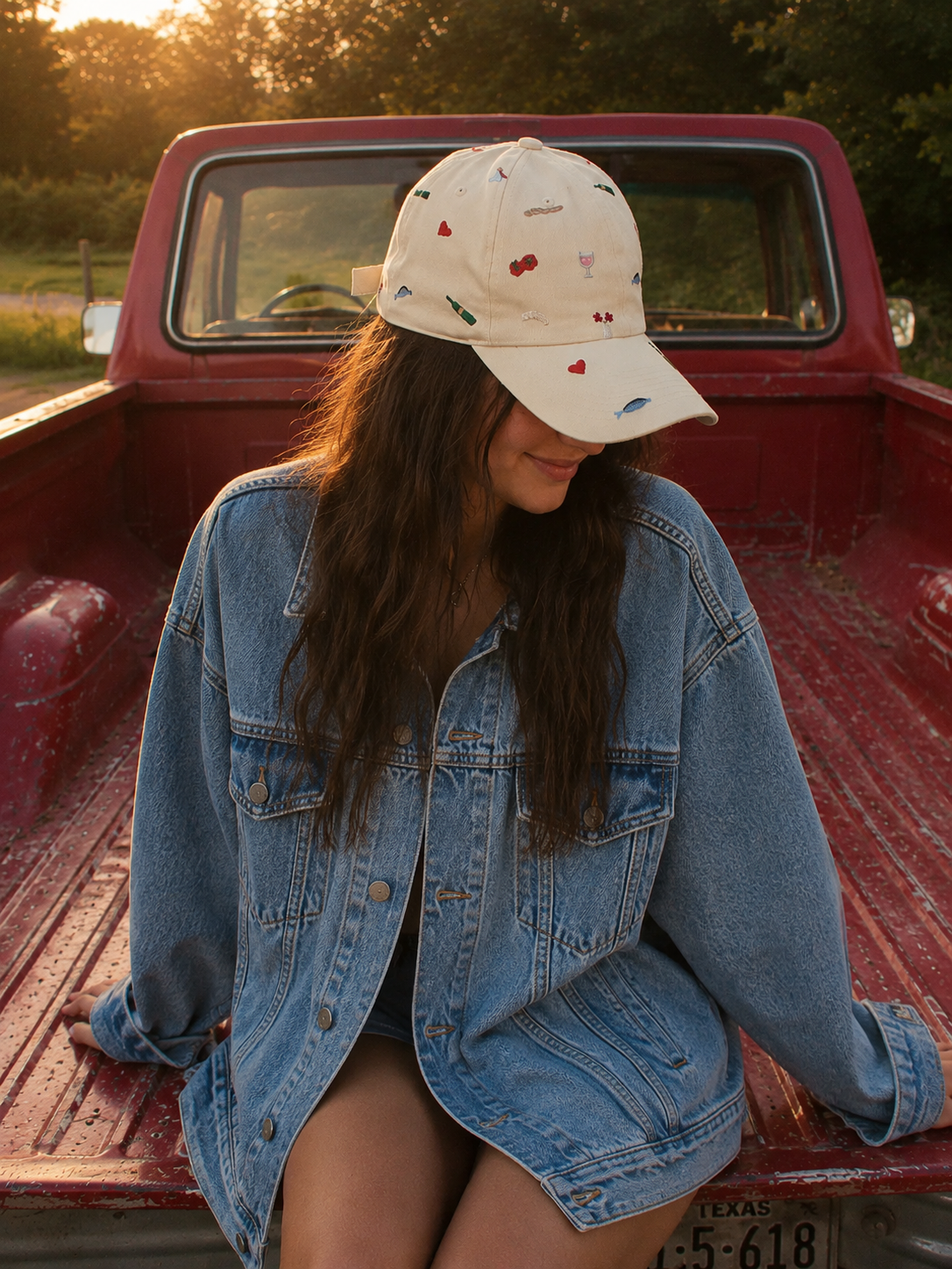 Farmers Market Embroidered Hat