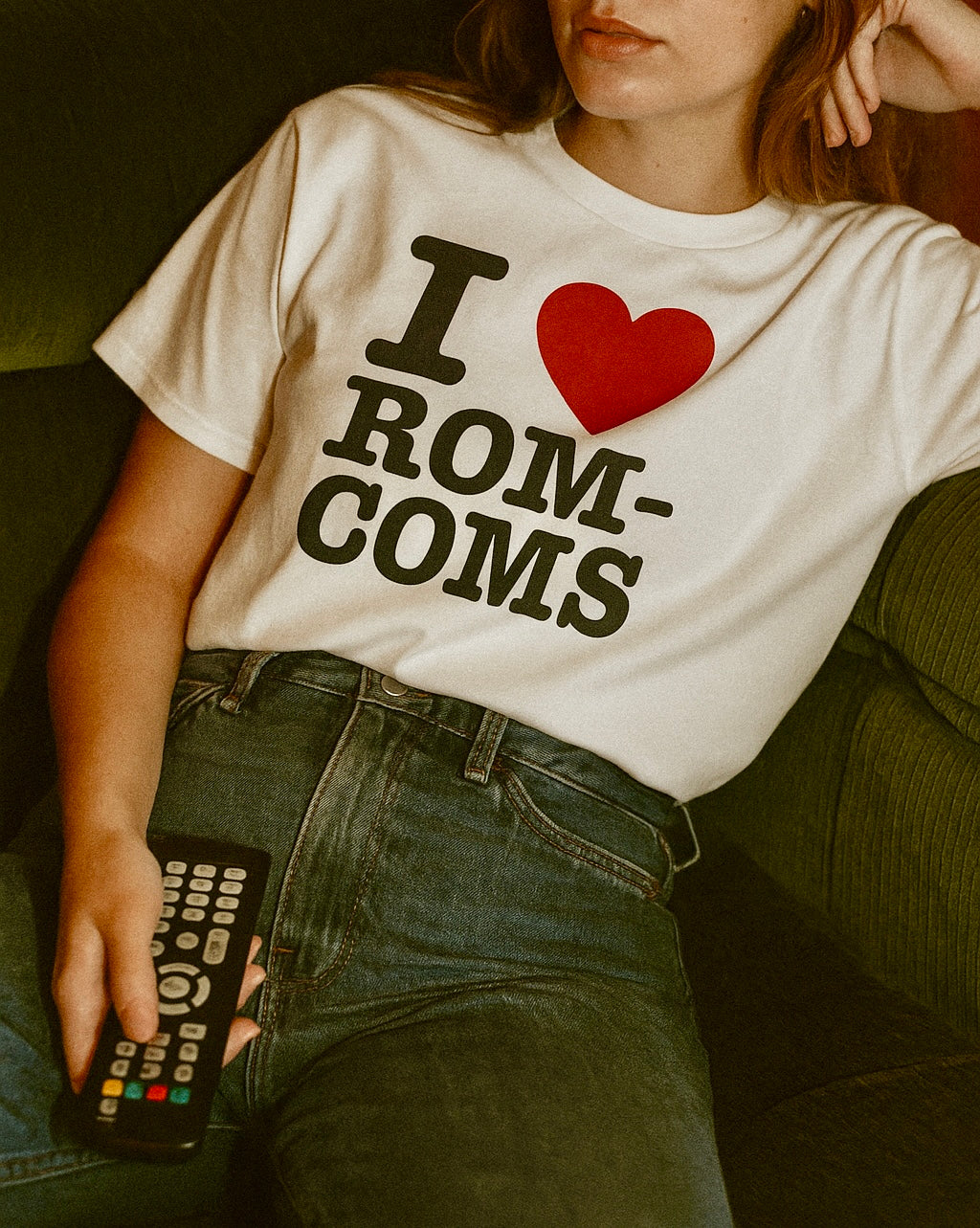 i heart rom coms tee