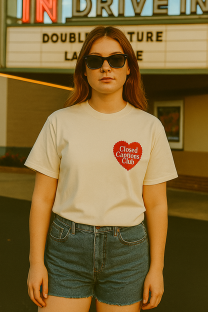 Closed Captions Club Tee