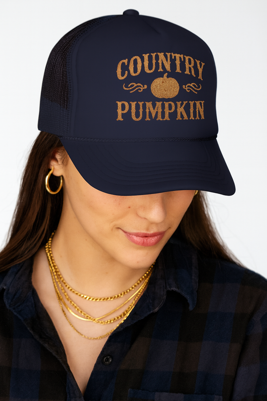 Country Pumpkin Trucker Hat