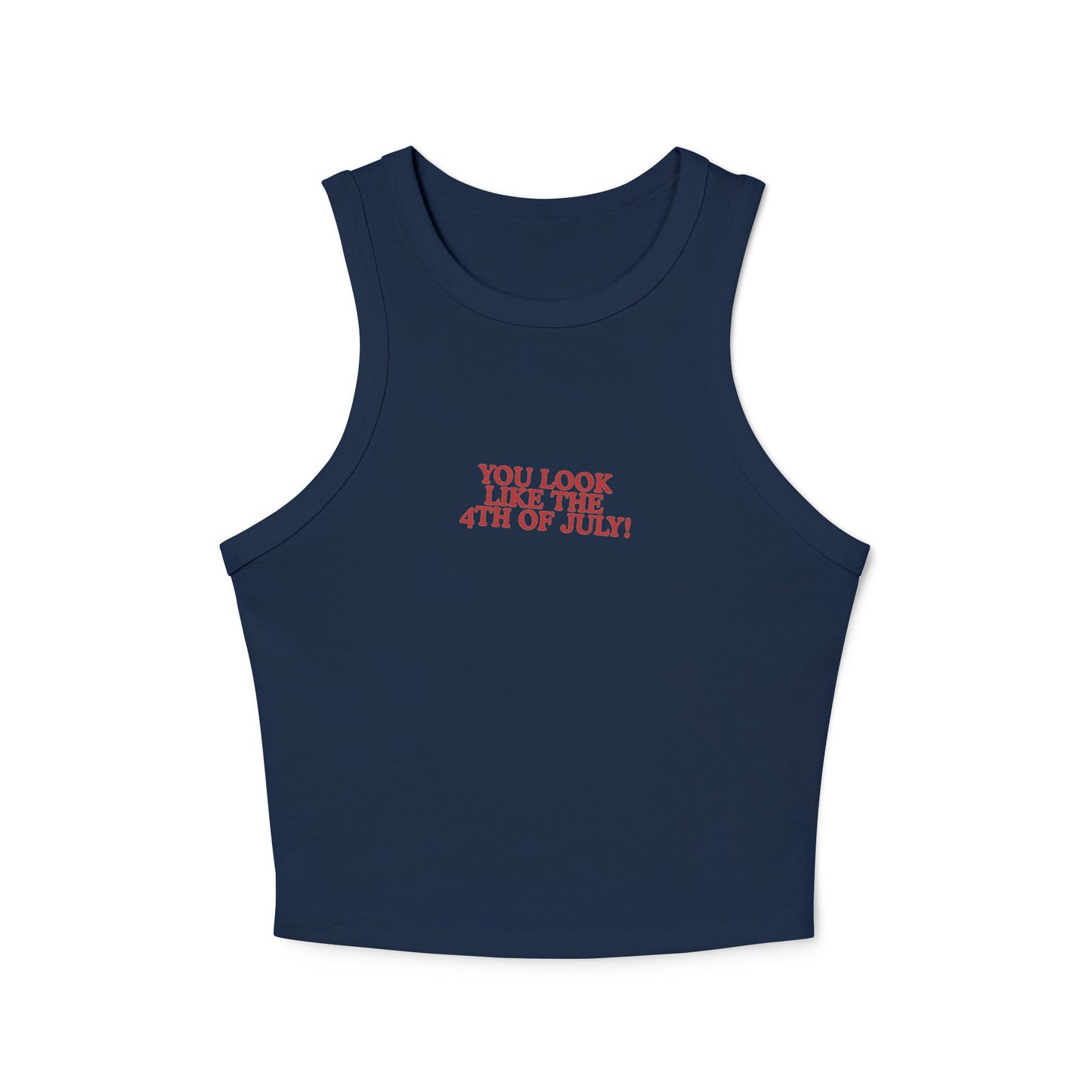 Fourth of July themed navy tank top inspired by Legally Blonde 2 quote