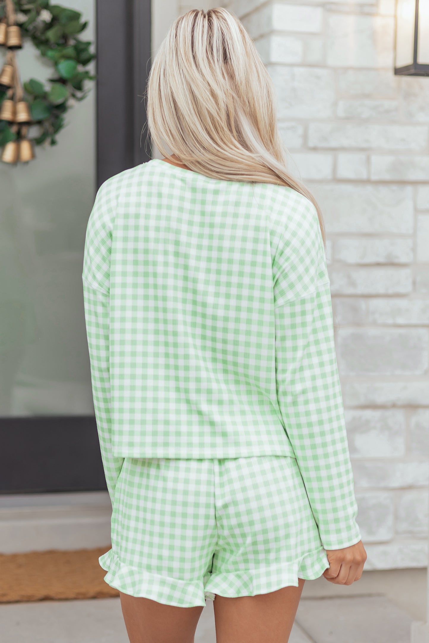 Mint Condition Gingham Lounge Set