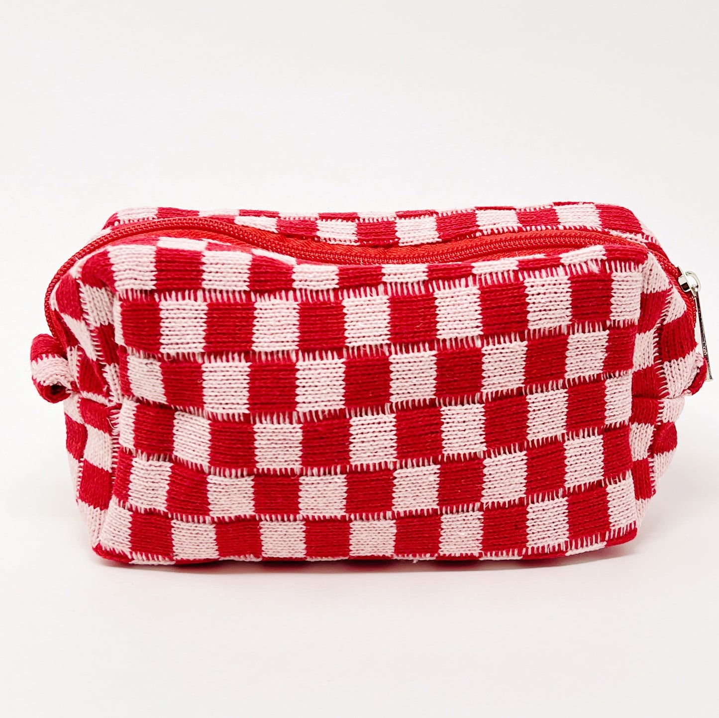 Checked Out Checkered Makeup Bag