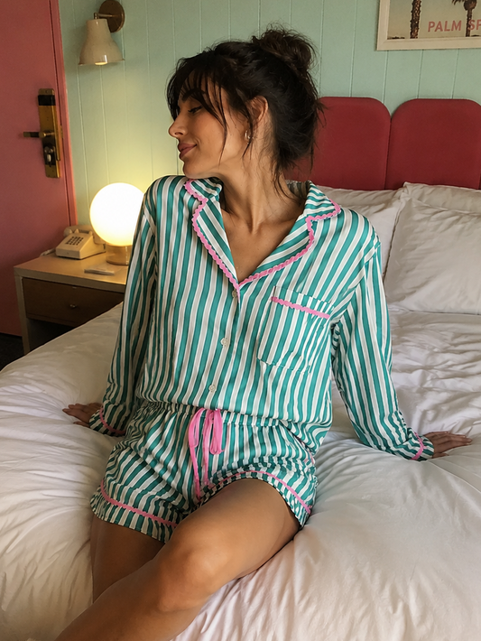 Palm Springs Stripe Pajama Set