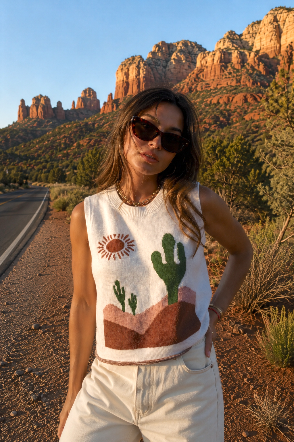 Saguaro Sunset Knit Tank