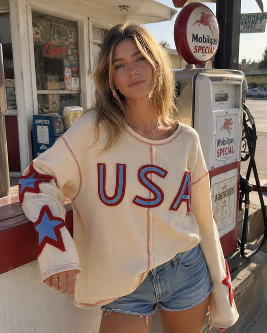 Star-Spangled Patchwork Top
