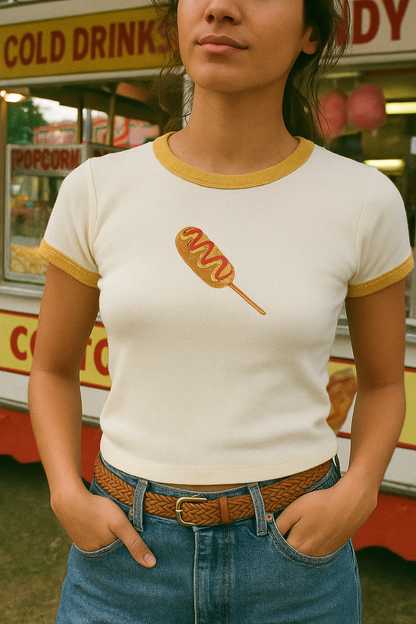 Concession Stand Ringer Baby Tee