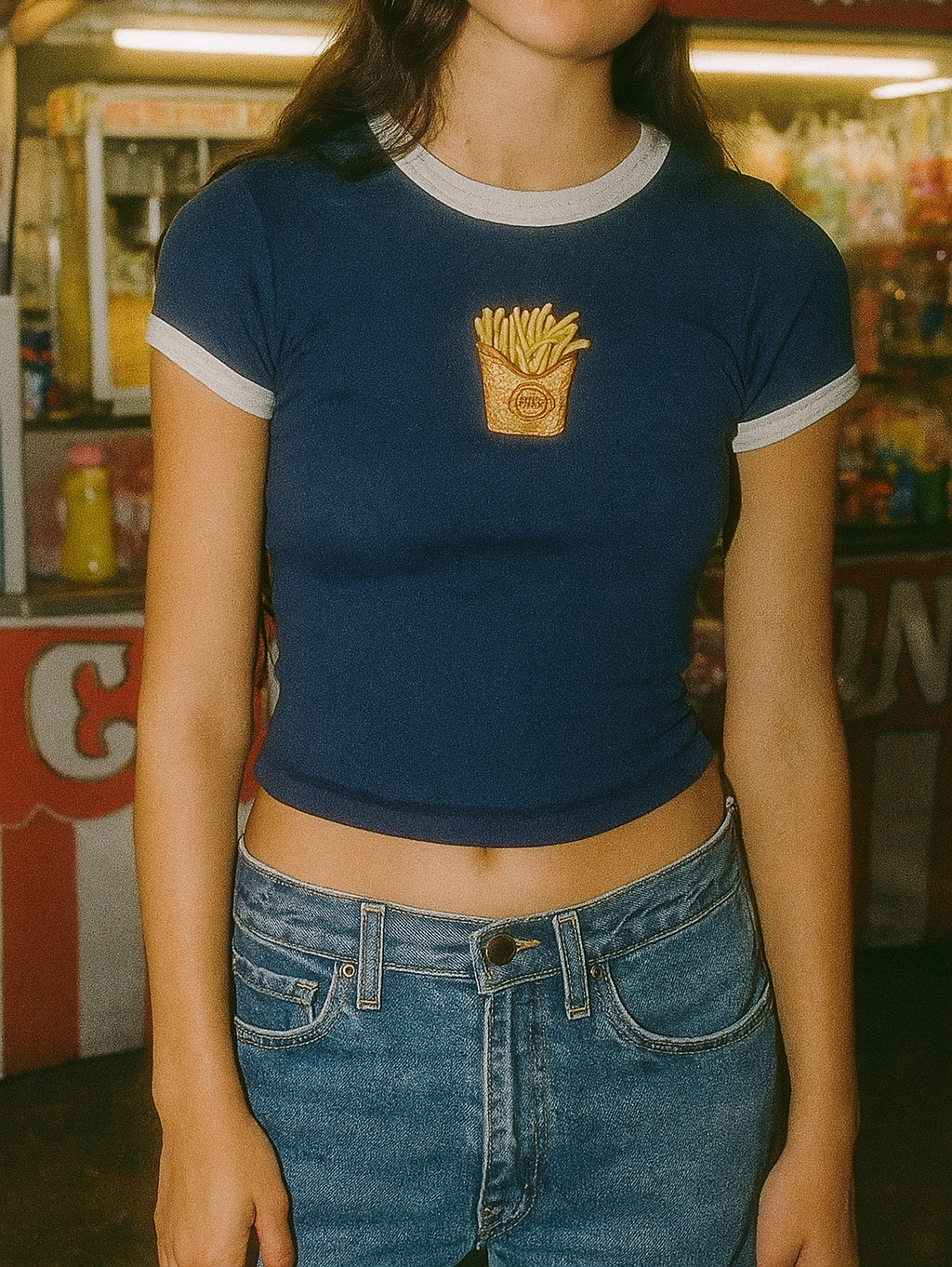 Concession Stand Ringer Baby Tee