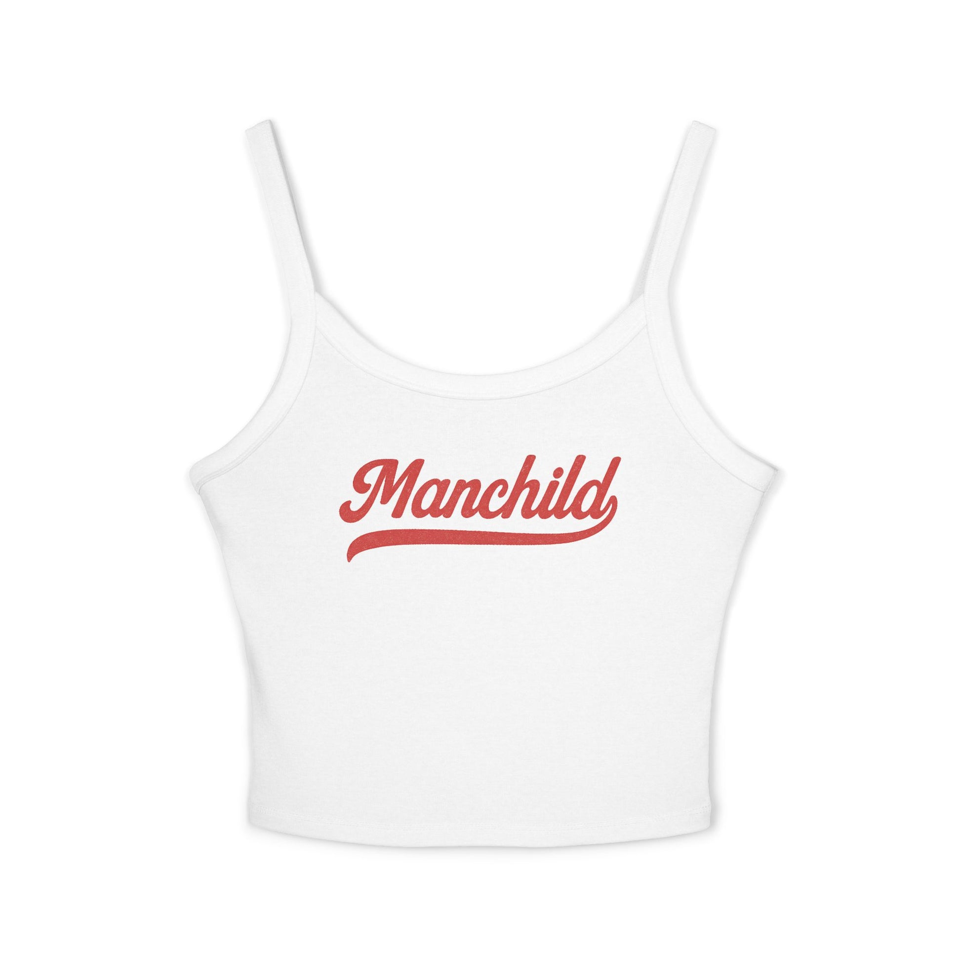 Manchild tank in white, fitted women’s summer top