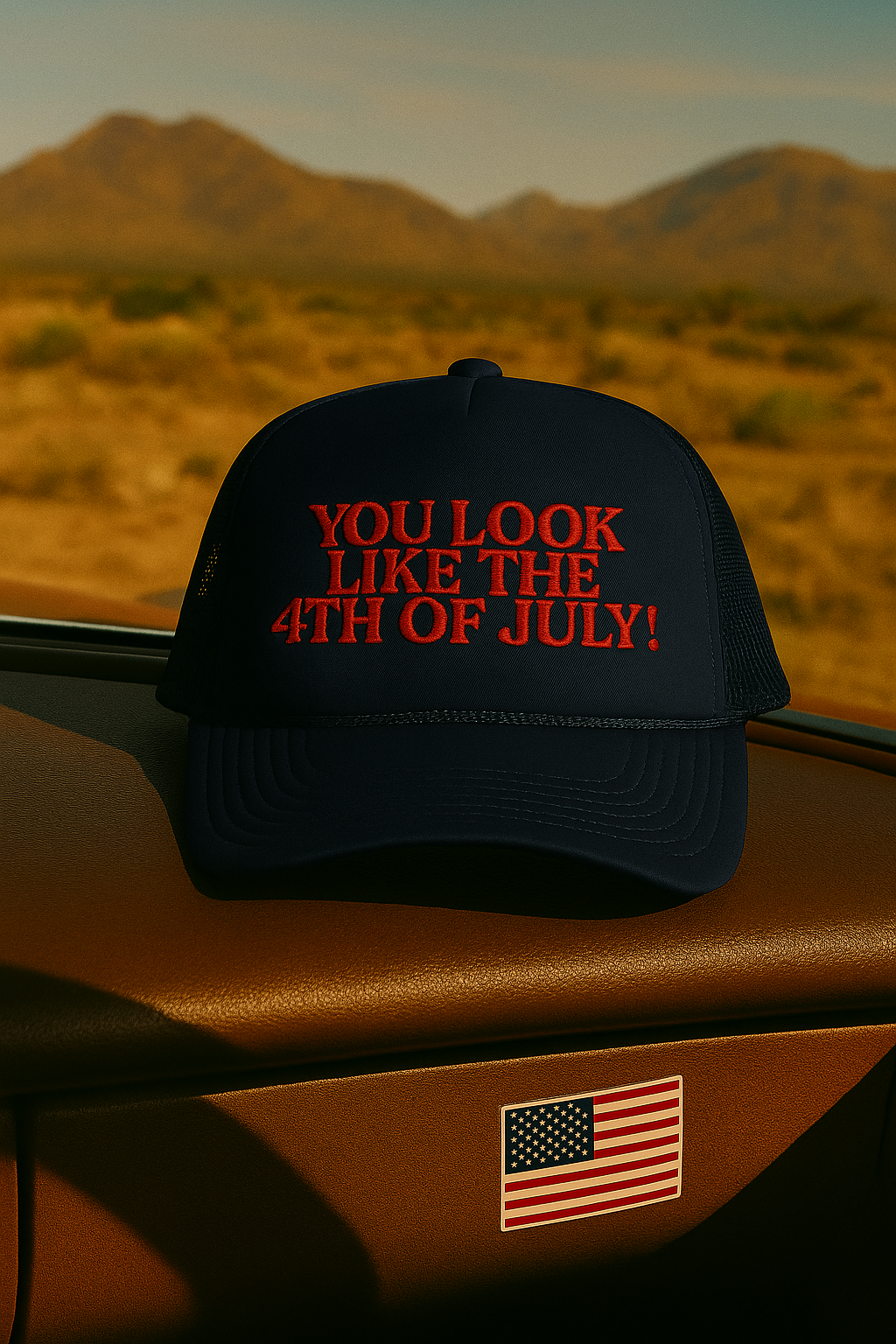 Fourth of July foam hat perfect for barbecues, fireworks, and hot dog cravings