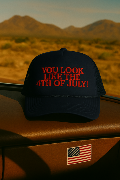 Fourth of July foam hat perfect for barbecues, fireworks, and hot dog cravings