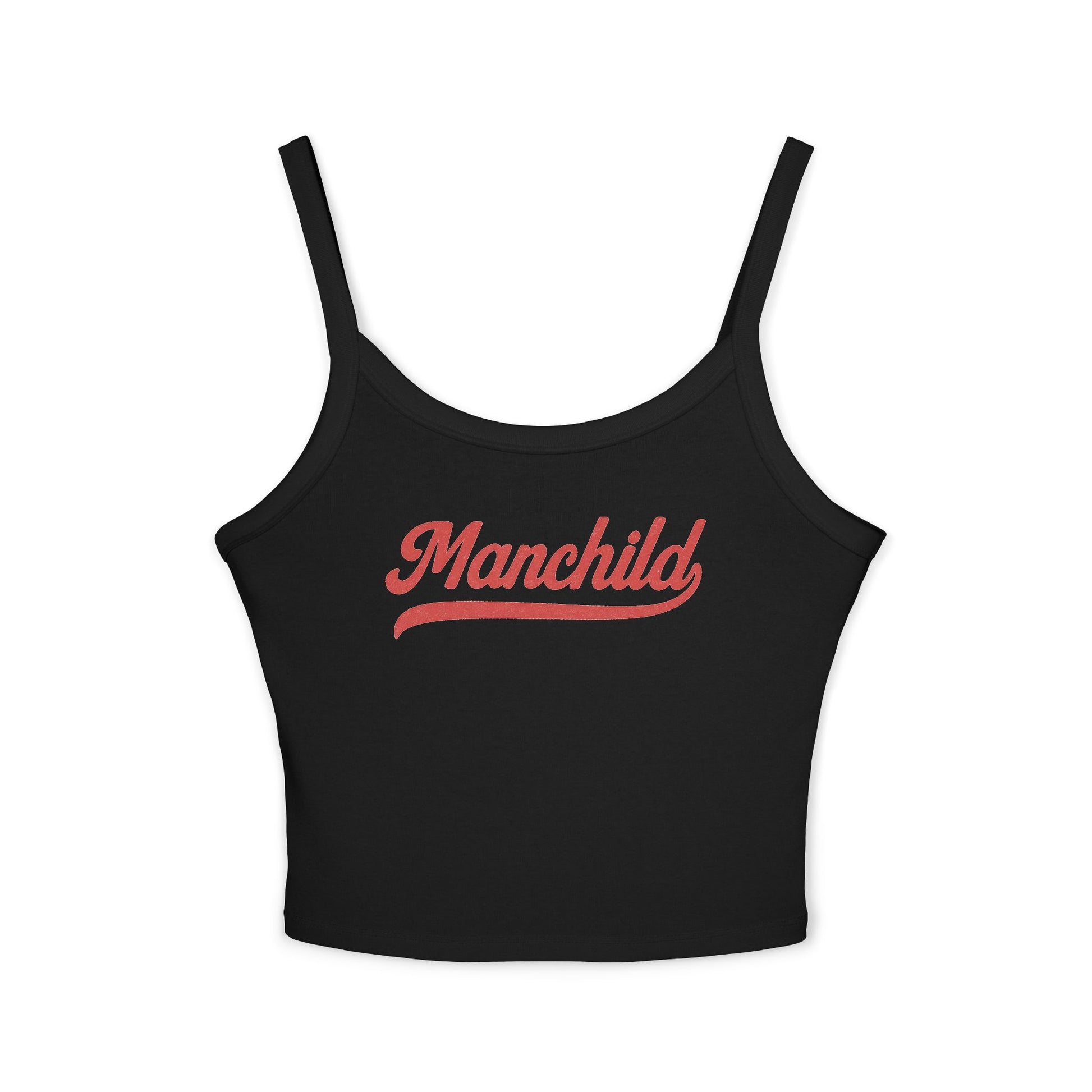 Manchild tank in black, fitted women’s summer top